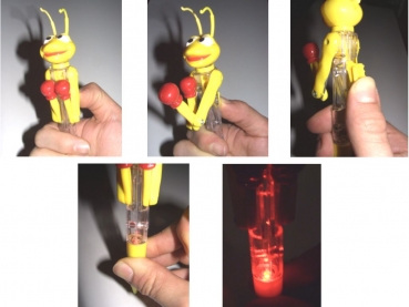 ants ballpen with light - yellow
