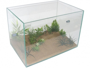 Glass basin 30x20x20 cm with 10mms drilling