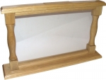wood glass ant display 60x35x1,2 cm