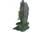 rock cave with plant, anthrazit, 37 cms - 8858