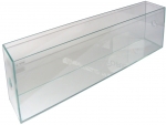 Slim glass basins 80x10x20 cm with 27mms drilling