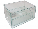 Glass basins 30x20x20 cm with panoramic display