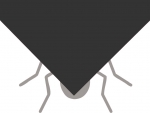 foil black - 10cm x 100cm