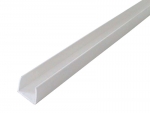 U-Profil PVC white 50cm