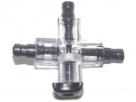 air cross connector with valve