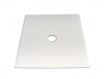 glass plates 20x19 cms with 27mms drill