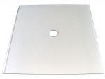 glass plates 30x29 cms with 27mms drill