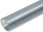 Plastic tube 16mm diameter transparent grey