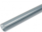 Plastic tube 5mm diameter transparent grey