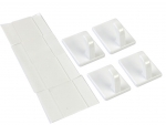 Transparent sticky hook 34x25mm white 8pcs.